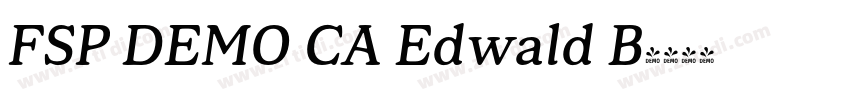 FSP DEMO CA Edwald B字体转换